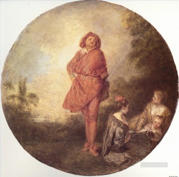 LOrgueilleux Jean Antoine Watteau clásico rococó Pinturas al óleo